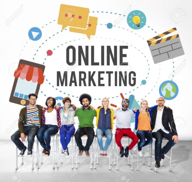 Online Marketing Promotion Campaign Technology Concept